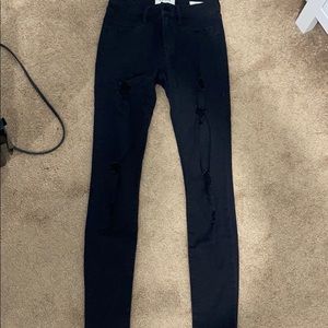 Pacsun black ripped jegging